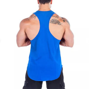 Men's Summer Fitness Muscle Sleeveless Gym Workout Tank <b>Tops</b> Plain Y-Back Shirt Quick Dry Breathable <b>Mesh</b> Knitted Vests Casual - Product Image 4