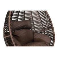Fauteuil suspendu moderne pour l'extérieur, chaise-œuf, hamac avec support en métal pour balcon, cour, maison, jardin, patio