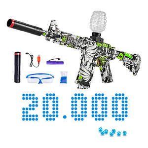 Pistola Giocattolo Elettronica M416 per Combattimento con Proiettili in Idrogel, 20.000 Colpi, Occhiali Protettivi in Plastica, Alimentazione a Batteria - Product Image 2