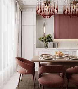 Armoires de cuisine modernes minimalistes personnalisées en bois de chêne massif, écologiques, résistantes à l'eau, multifonctionnelles, en forme de L, avec évier en mélamine - Product Image 3