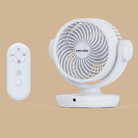 Venta al por mayor ventilador de mesa recargable USB 10000mAh batería ventilador de escritorio eléctrico circulación Mini ventilador de circulación de aire de escritorio portátil