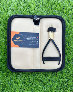 Pince à épiler professionnelle à nez plat pour extensions de cheveux, logo personnalisé, noir or, outils en acier inoxydable de qualité chirurgicale - Product Image 6