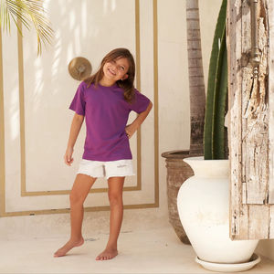 T-shirt unisexe pour enfants Ultifresh à col rond et manches courtes, imprimé, en polyester, avec logo au dos, écologique, respirant, séchage rapide, décontracté - Product Image 4