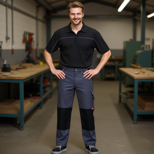 PLANAM 320 Talla 60 Perchas para Pantalones y Faldas de Lona Gris/Negro - Product Image 3