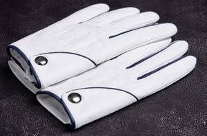 Gants de cérémonie et de smoking pour hommes, en coton blanc, pour cérémonie et uniforme - Product Image 2