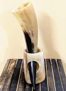 Cuerno para beber vikingo de la mejor calidad, cuerno vikingo tallado antiguo pulido, cuerno para beber, exportador de India - Product Image 3