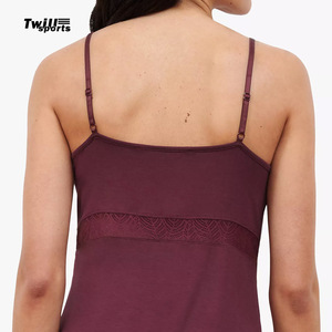 Mujeres personalizadas caliente y sexy tops sujetador estilo Red y tela brillante camisola vestido de noche para las mujeres - Product Image 2