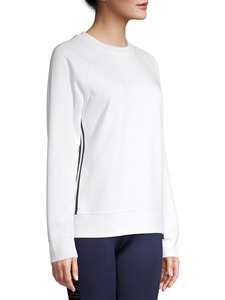 Personnalisé 100% coton Polaire Automne Chaud Femmes Haut À Manches Longues Col Rond Épaules tombantes Pull Sweat-shirt femmes sweats à capuche - Product Image 5