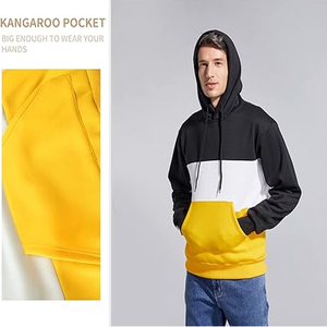 เสื้อสวมหัวเสื้อสวมหัวเปล่าแบบกําหนดเองสําหรับผู้ชายที่มีผ้าฝ้ายหนักและเสื้อฮู้ดพิมพ์ลายพัฟเย็บปักถักร้อยแบบกําหนดเองขายส่ง - Product Image 2