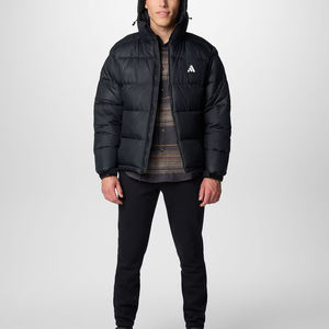 Veste d'hiver matelassée légère à capuche pour homme avec fermeture éclair, vêtements d'hiver pour homme avec logo personnalisé, fabricant - Product Image 1