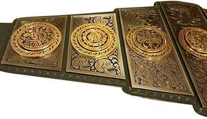 Cinturones de Campeonato de Boxeo y Lucha Libre Unisex FK-511 de Flyingkick Enterprises, Hechos a Medida, de Cuero, para Peso Pesado - Product Image 5