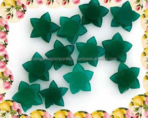 พลอยโมรา Dendrite ธรรมชาติที่สวยที่สุดทรงพระจันทร์ครึ่งเสี้ยวทรงหลวมเรียบเรียบเหมือนเพชรคู่สำหรับฤดูร้อนได้รับการรับรองจาก IGI - Product Image 5