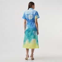 Robe chemise boutonnée à manches courtes pour femme, imprimé floral hawaïen, tendance été 2026, fabrication sur mesure