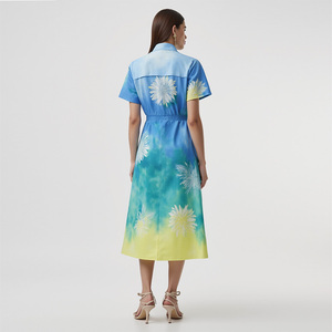 <span class=keywords><strong>Vestido</strong></span> Camisero de Verano 2026, Moderno, Personalizado, de Manga Corta, con Estampado Floral <span class=keywords><strong>Hawaiano</strong></span> y Botones <span class=keywords><strong>para</strong></span> <span class=keywords><strong>Mujer</strong></span> - Product Image 6
