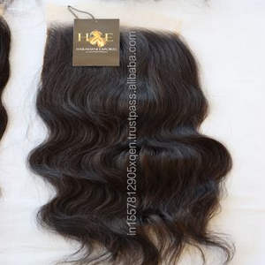 Vison cheveux bruts cuticules alignées, Temple indien brut cheveux humains Hd transparent full Lace closure Frontal perruque - Product Image 2