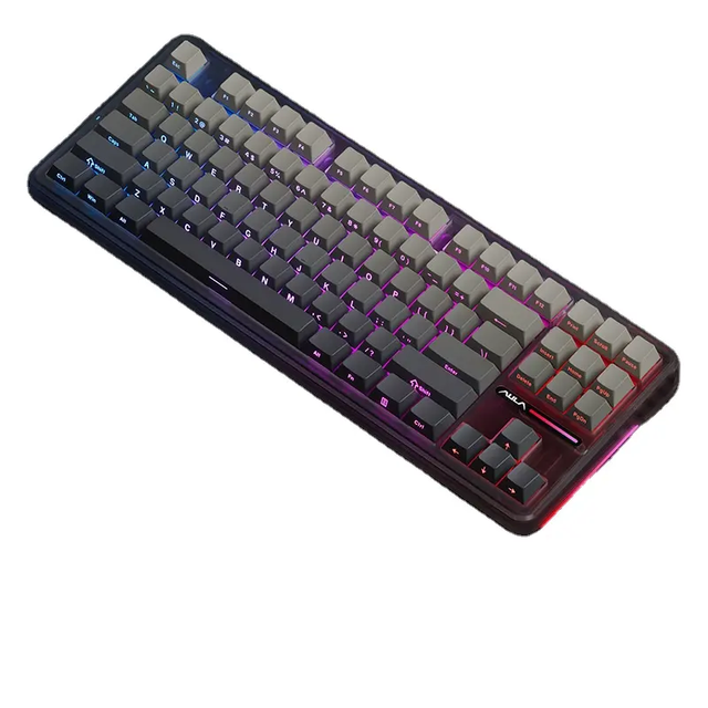 New Arrivals AULA F87 Gaming Keyboards DIY RGB Backlit Keys Rgb Computer Pc Game Wireless Mechanical Gaming Keyboard