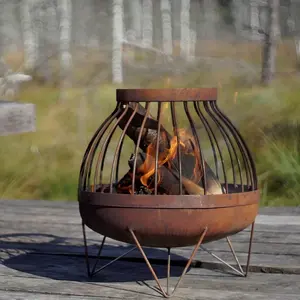 <b>Fire</b> Dark <b>Pits</b> New Design Good Quality Garden Accessories <b>Iron</b> <b>Fire</b> <b>Pit</b> Black Elegant for Fireplace Home and Hotel Garden Usage - Product Image 3