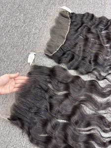 Cheveux ondulés naturels bruts HD Lace Frontal Closure, dentelle fine à petits nœuds cambodgiens et vietnamiens, meilleure qualité - Product Image 2