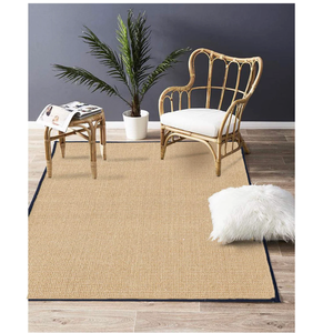 Tapis de jute bohème écologique fait à la main tapis tressé pour salon chambre couloir chambre hôtel bureau vente en gros - Product Image 2