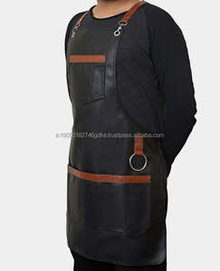 Premium Leather <b>Waist</b> <b>Apron</b> for Salon Professionals Stylish Durable Adjustable Fit Sleeveless Water Resistant for Barbers - Product Image 3