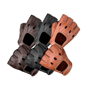 Gants de sport en cuir pour le cyclisme, demi-doigts, respirants, unisexes, avec logo personnalisé, vente en gros, design professionnel, fabriqués au Pakistan - Product Image 1
