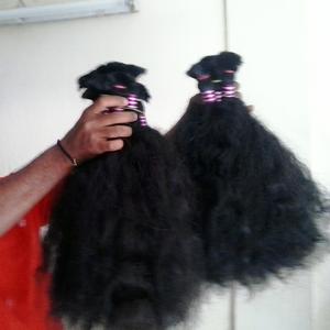 100% paquets de cheveux humains indiens ondulés non traités vierges, extensions de cheveux Remy trame de cheveux sans enchevêtrement brut, exportateur en gros - Product Image 4
