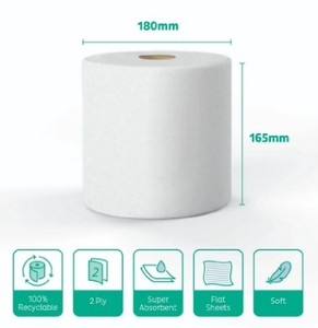 Premium White Centrefeed <b>Paper</b> Roll 2 Ply Absorbent Hygiene <b>Paper</b> Wholesale Supplier - Product Image 3