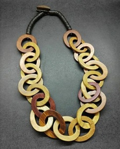 Pequeño y grande de madera Chanky Funky Beads Collar para Unisex para crear Hip-hop Funky Look mejor calidad mejor precio accesorios de joyería - Product Image 1