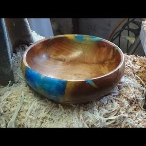 ENSALADERA DE RESINA Y MADERA NATURAL HECHA A MANO DECORACIÓN VINCULADA DECORATIVA Buena calidad para uso doméstico y en restaurantes para fiestas - Product Image 4