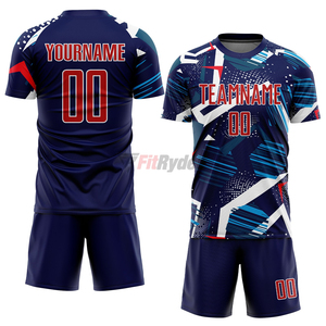 Uniformes de Fútbol Personalizados al por Mayor, Diseño Exclusivo, Ligeros, 100% Poliéster, Económicos, Servicio OEM - Product Image 2