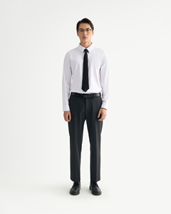 Camisa de cuello vuelto de punto liso informal de otoño para hombre con manga larga tela de bambú transpirable de Routine Vietnam - Product Image 4