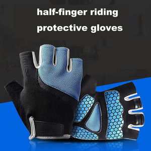 Breathable Fingerless Racing Gloves Grip Support Workout Cycling Climbing Riding Gloves for Men - Product Image 5