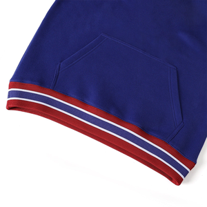 Sweat à capuche unisexe en coton biologique 100% doublé polaire, avec capuche en dentelle, confortable, accent or et rouge, hiver, bleu de la Caroline du Sud - Product Image 5