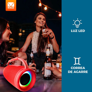 Bluetooth Speaker, Rechargeable USB <b>Wireless</b> LED <b>Light</b> Portable - Assorted Colors - Product Image 2
