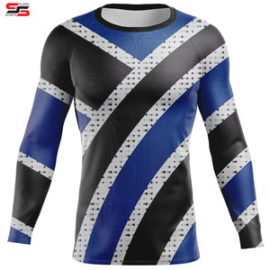 Mma Rash Guard Tops Rashguard Rash Guard Camisas de compresión personalizadas para hombres Camisa de compresión de manga larga Rash Guard - Product Image 4