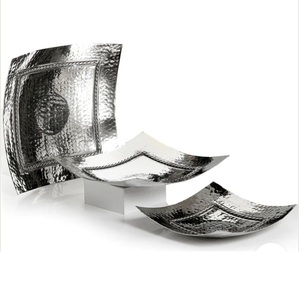 Juego de 2 Bandejas de Servicio de Tendencia para el Hogar y la Cocina, Diseño Redondo Único, Bandeja para Fiestas de Boda, Tamaño y Forma Personalizables - Product Image 5