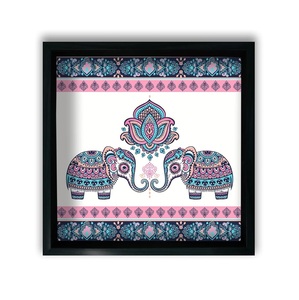 Plateau de service rectangulaire de luxe avec motif, en bois de manguier fait main, pour étiquetage privé - Product Image 6