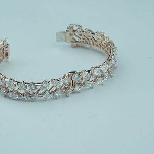 Durable personnalisable carat laboratoire cultivé diamant moissanite bracelet léger fantaisie vs1 or rose or argent oem odm b2b - Product Image 6