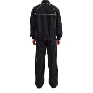 Chaqueta y pantalones cortavientos personalizados de alta calidad con cremallera para hombre, conjunto cortavientos de ajuste Regular, chándal de nailon y poliéster 2026 - Product Image 5