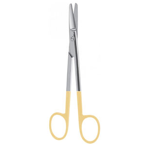 TC Castanares Facelift <b>Scissors</b> Stainless Steel Gold Handle <b>Curved</b> Dental Reusable Surgical Plastic Surgery Instruments - Product Image 3