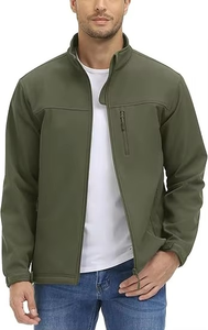 Veste de randonnée résistante à l'eau pour homme-Coupe-vent softshell léger doublé de polaire avec logo personnalisé - Product Image 6