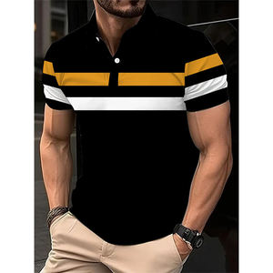 Fabricación OEM logotipo personalizado poliéster Polo camisas de trabajo Hombres estilo casual Golf Polos diseño sólido cuello redondo 200 gramos Jersey tela - Product Image 2