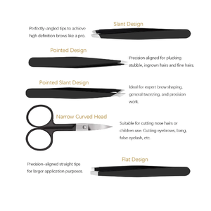 Pinzas Cejas Profesionales Pestañas Extensión Pinzas Cejas Pinzas Tijeras - Product Image 2