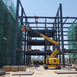 Atelier préfabriqué en structure métallique, <span class=keywords><strong>bâtiment</strong></span> d'usine, entrepôt préfabriqué en acier, <span class=keywords><strong>construction</strong></span> à ossature métallique lourde à plusieurs étages - Product Image 4