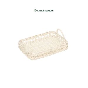 Bandejas de Almacenamiento y Servicio de Ratán con Asas para la Organización del Hogar - Product Image 2