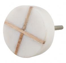 Handmade Modern Luxury round Marble Cabinet <b>Knobs</b> Antiqued Brass <b>Ceramic</b> for Drawers Dressers Bedrooms Living Rooms Kitchens - Product Image 6