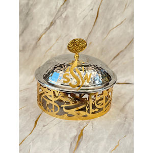 Cazuela para Servir Comida Hecha a Mano, de Alta Calidad, con Calentador de Metal de Lujo para Restaurantes y Hoteles, Diseño Martillado a Mano, con Tapa - Product Image 6