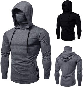 Sudadera con Capucha de Manga Larga para Hombre, para Gimnasio y Entrenamiento, de Algodón y Felpa, de Secado Rápido, para Otoño - Product Image 3