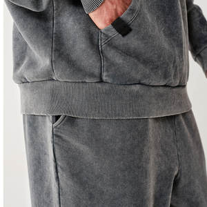 ชุดวอร์มลำลองผู้ชายลายฟอกสี 100% ผ้าฝ้าย ระบายอากาศ น้ำหนักเบา คุณภาพสูง ขายส่ง ราคาถูก - Product Image 3