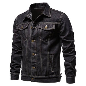High Quality Men's Casual <b>Denim</b> <b>Jacket</b> Custom Long Sleeve <b>Lightweight</b> Breathable Premium Cotton Fabric Wholesale New Condition - Product Image 6